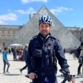 Bike patrol at the Louvre