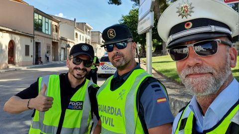 Joint traffic control together with the Policia Local