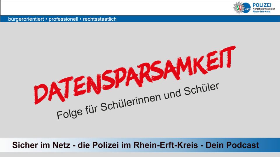 Datensparsamkeit Folge Schülerinnen und Schüler