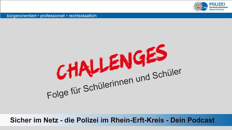 Challenges Folge Schülerinnen und Schüler