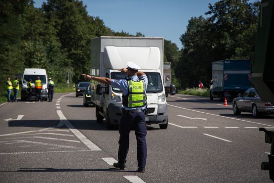 Großkontrolle Sonder- und Schwerlastverkehr Frechen