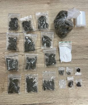 Sichergestellte Drogen in Tütchen abgepackt