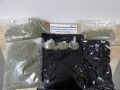 Plastiktüten, in denen gefundenes Rauschgift ist